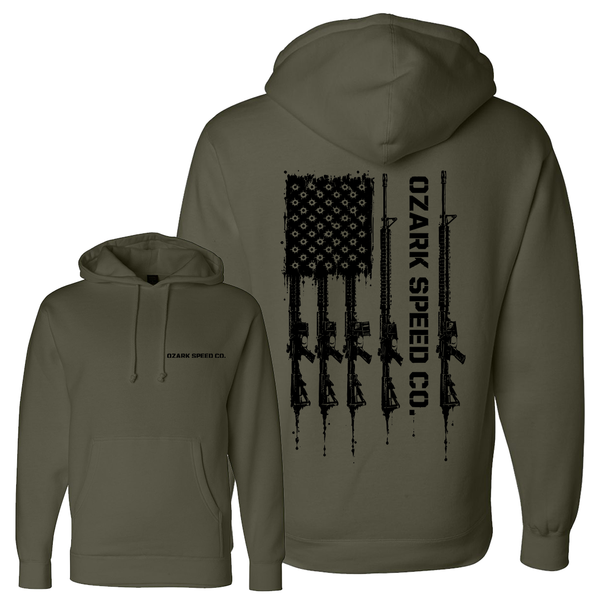 AR15 Flag Hoodie