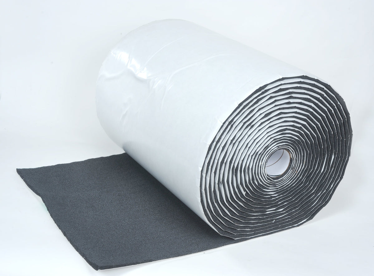 HushMat Silencer Bulk Roll – 1/2" Sound Deadening Foam – 100 Sq Ft.