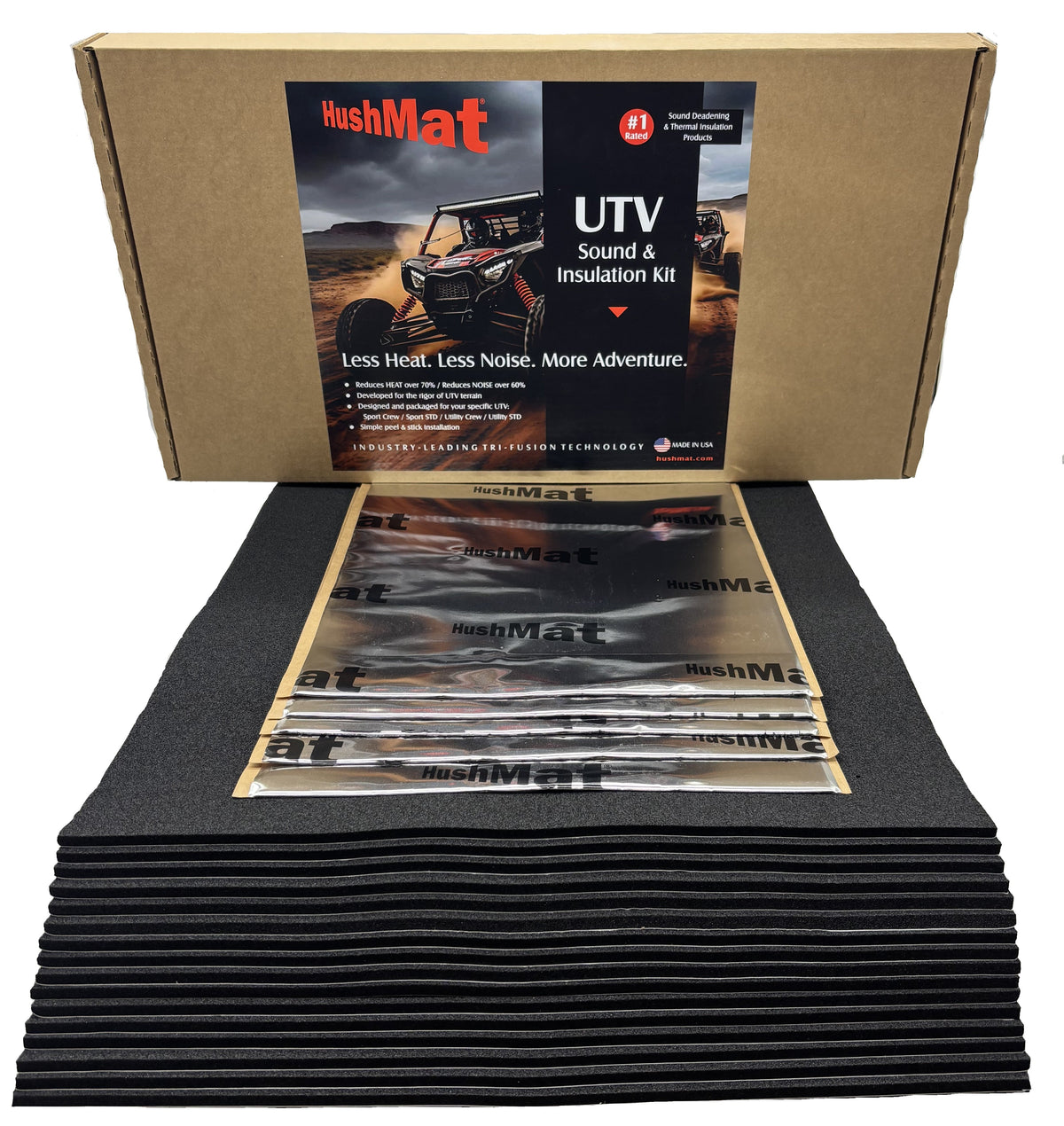 HushMat UTV Sport Standard Sound Deadening & Thermal Insulation Kit