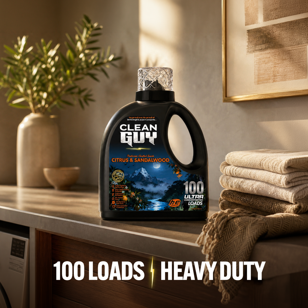 Heavy Duty Premium Laundry Detergent (100 Loads) -  CITRUS & SANDALWOOD