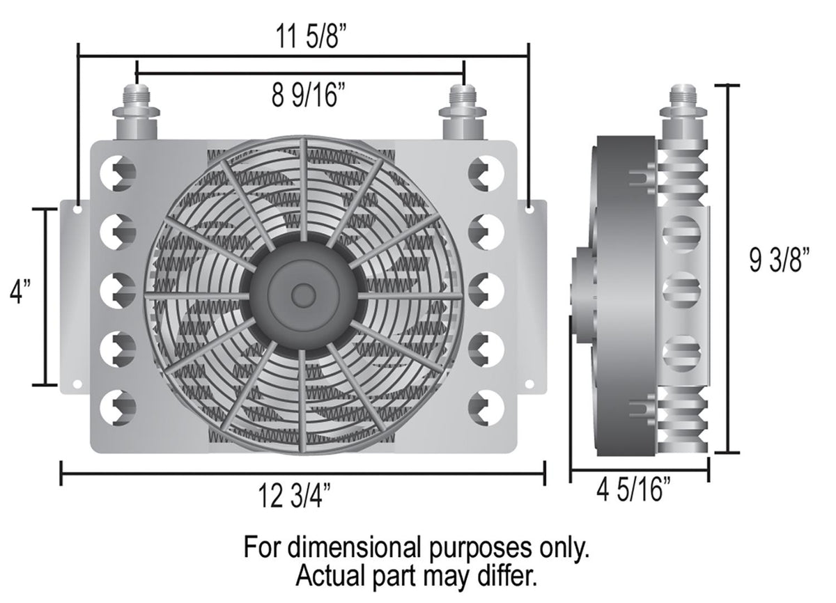 6r80/10r80 Transmission Cooler Kit with Single Fanned Cooler- COMPLETE KIT