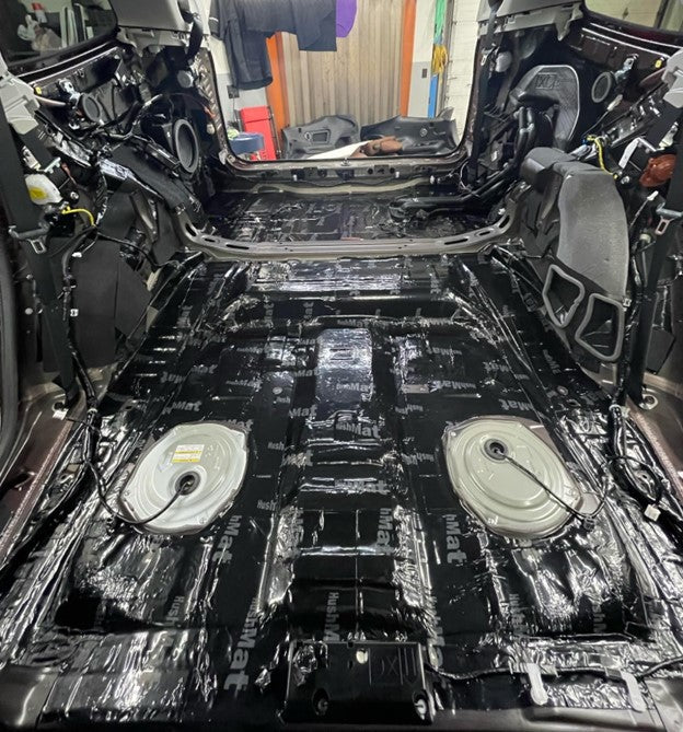 HushMat MEGA Bulk Kit – Sound Deadening & Thermal Insulation Sheets for Full Vehicle Coverage (72 Sq Ft, Black Foil)