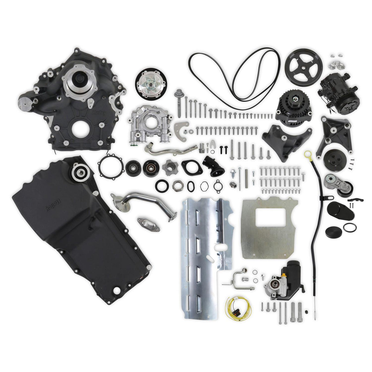 7.3L Godzilla Crate Engine w/Holley Front Dress, Low Profile Oil Pan and Intake Manifold- BUILT TO SUIT